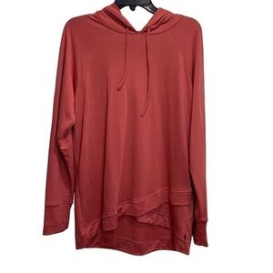 Marika Front Layered Coral Hoodie Size L